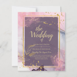 Lámina Boda LeahG® Lavender INK Mauve Purple Gold