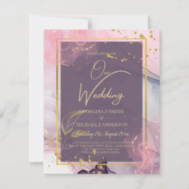 Lámina Boda LeahG® Lavender INK Mauve Purple Gold