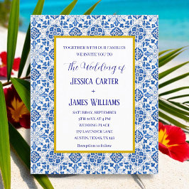 Lámina Boda mediterráneo de mosaicos rusos portugueses