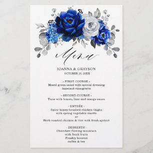 Lámina Boda metálico Royal Blue Silver
