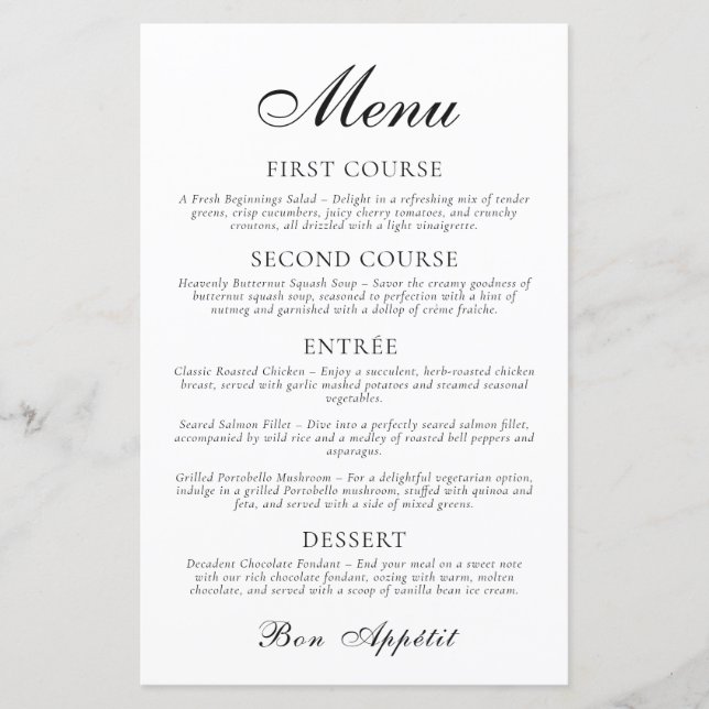 Lámina Boda Minimalista clásico moderno (Anverso)