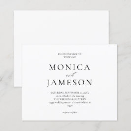 Lámina Boda moderno blanco y negro de presupuesto 2