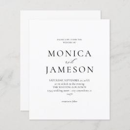 Lámina Boda moderno blanco y negro de presupuesto 2V