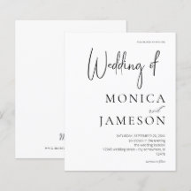 Boda moderno blanco y negro de presupuesto 3