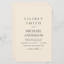 Lámina Boda monocromo moderno de color beige