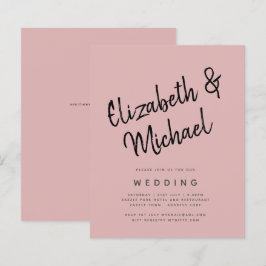 Lámina BODA monocromo rosado Rosa con luz de PRESUPUESTO