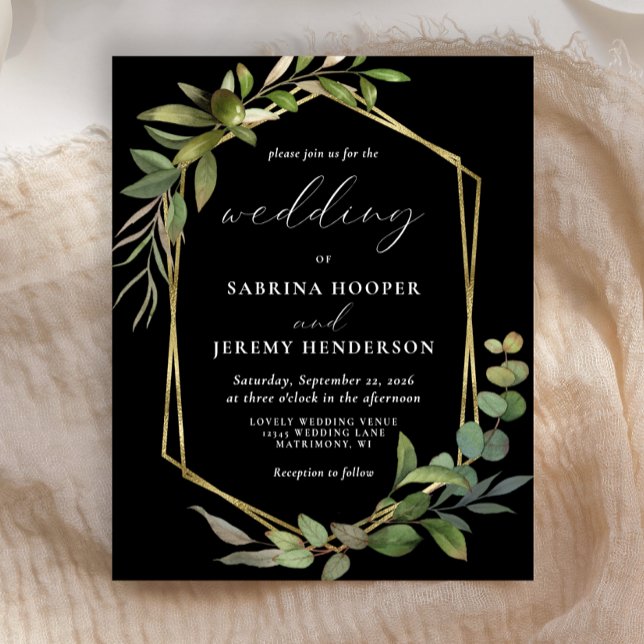 Lámina Boda negro de la vegetación del olivo del eucalipt (Subido por el creador)