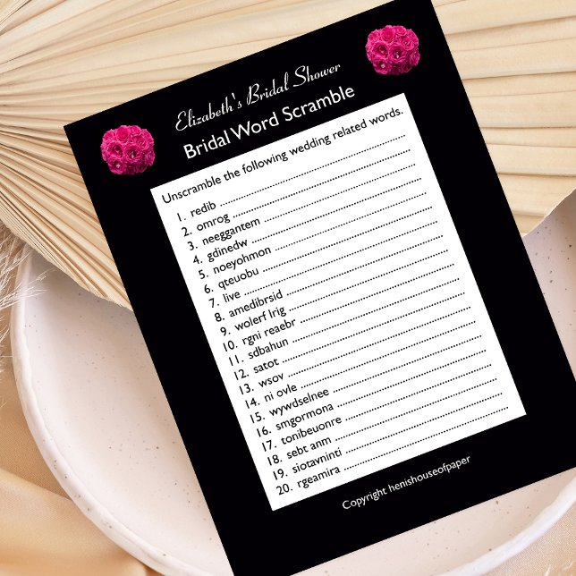 Lámina Boda nupcial Ducha Juego de Palabras Descaradas (Subido por el creador)