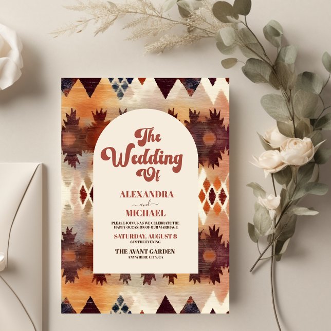 Lámina Boda occidental de etnia azteca tribal marrón (Subido por el creador)