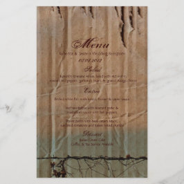 Lámina boda occidental de granja rural cerca de pájaro