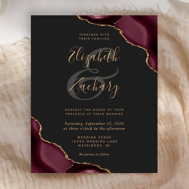 Lámina Boda oscuro de la agata roja borgoñona de presupue (Subido por el creador)