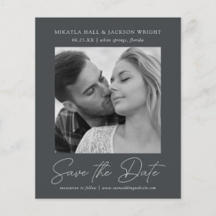 Lámina Boda presupuestal Guardar la foto de escritura cas