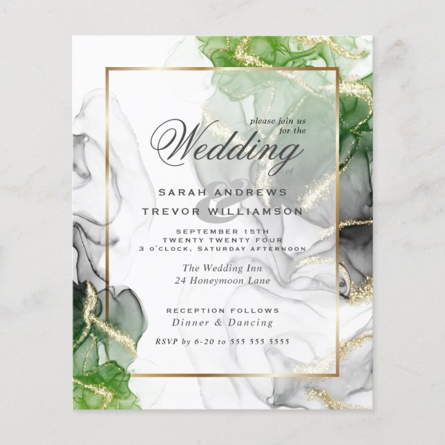 Lámina Boda Presupuestario Onyx Onyx Green Ink2 (Anverso)