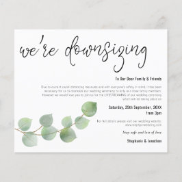 Lámina Boda presupuestario Reducción de la Invitación de 