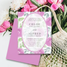 Boda PRESUPUESTO Floral Acuarela Rosa Chic