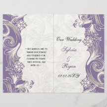 Boda Primavera Floral Morada y Blanca