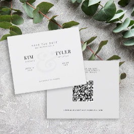 Lámina Boda QR CODE moderna de presupuesto, excepto la fe