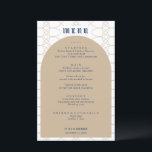 Lámina Boda Retro Clásico Real<br><div class="desc">Diseñada para coordinarse con nuestra Minimalista colección rústica, esta tarjeta de menú personalizable presenta el estilo moderno y popular del arco, con el tipo de letra clásico en un fondo de patrón. Para una personalización más avanzada de este diseño, por ejemplo, cambiar el diseño, el tamaño de letra o el...</div>