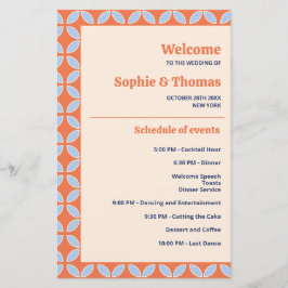 Lámina Boda retro de mediados del siglo