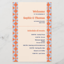 Lámina Boda retro de mediados del siglo