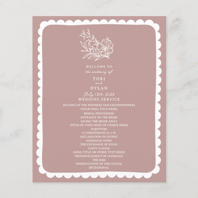 Lámina Boda rosa bucal (Anverso)