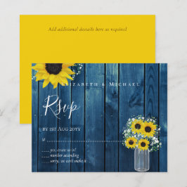 Lámina BODA RSVP de RSVP de SUS girasoles rusos