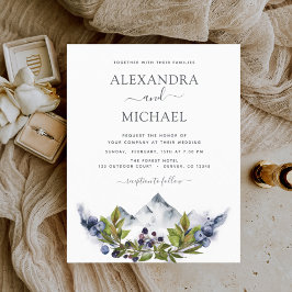 Lámina Boda Rústico de Verdor de Montaña Presupuestaria