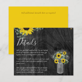 Lámina BODA Rústico del Girasol - Presupuesto