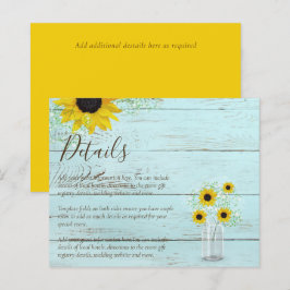 Lámina BODA Rústico del Girasol - Presupuesto