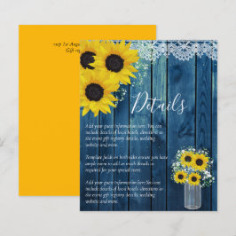 Lámina BODA Rústico del Girasol - Presupuesto