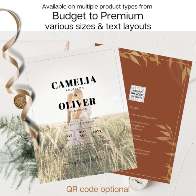 Lámina Boda Rústico Terracota GOLD todo en 1 presupuestad (Subido por el creador)