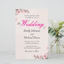 boda simple de flor de cerezo japonesa