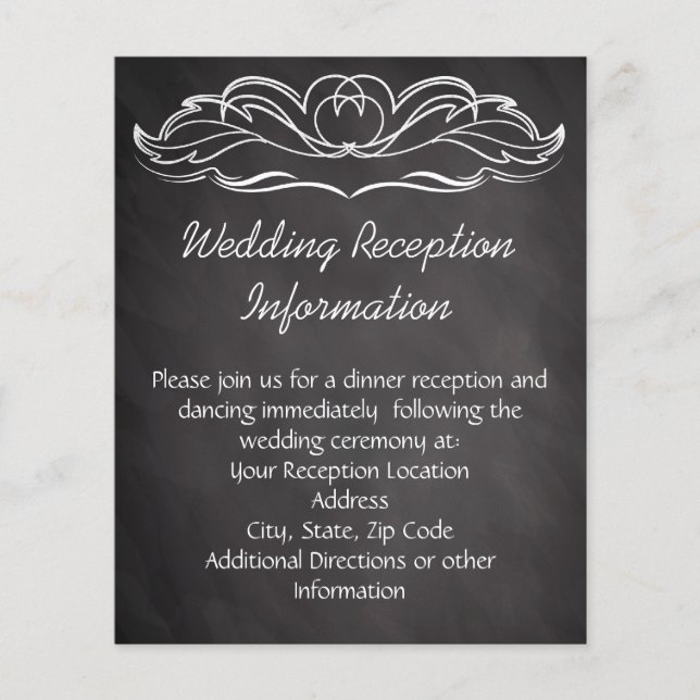 Lámina Boda Slate Chalkboard (Anverso)