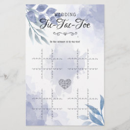 Lámina Boda Tic-Tac-Toe Juego De Mesa Decorativo Floral