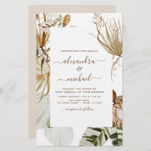 Lámina Boda tropical Boho Boho Bohemian