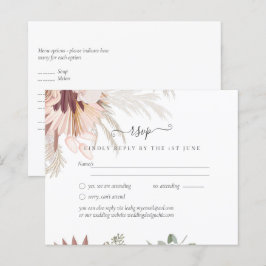 Lámina Boda Tropical de Borgoña Pampas