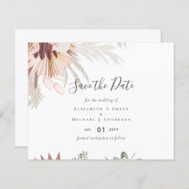 Lámina Boda Tropical de Borgoña Pampas