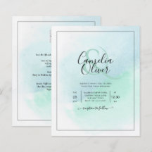 BODA Verde azulado de vidrio marino todo en 1