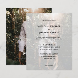 Lámina Boda vertical de fotografía moderna de presupuesto