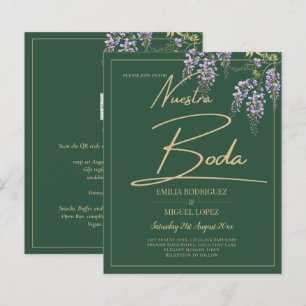 Lámina BODA WISTERIA Gold Green