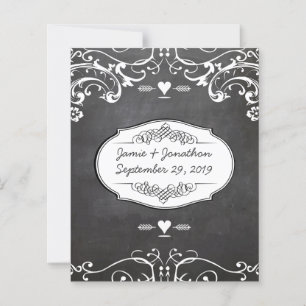 Lámina Bodas de tipografía de Chalkboard