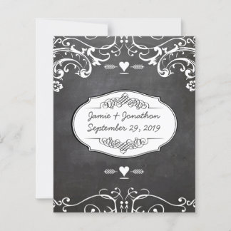 Lámina Bodas de tipografía de Chalkboard