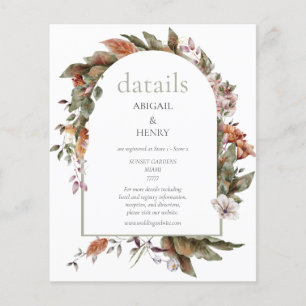 Lámina Bodas florales del Arco Romance de Otoño