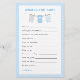 Lámina Bodysuit Baby Shower Wiers for Baby - Blue