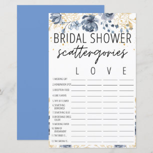 Lámina Bohemia Rubor Bridal Shower Scattergories Juego