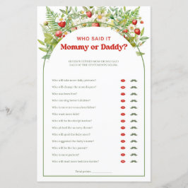 Lámina Boho Arch Berry Sweet Strawberry mami or Daddy