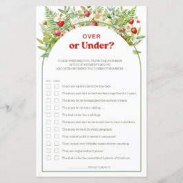 Lámina Boho Arch Fresa dulce sobre o debajo del juego del