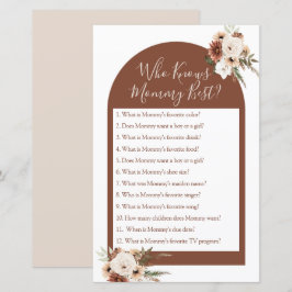 Lámina Boho Arch Terracota que conoce a mi mejor partida