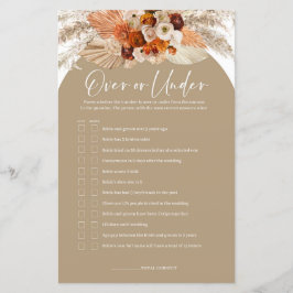 Lámina Boho arch terracotta pampas sobre o debajo del jue