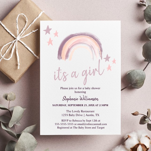 Lámina Boho arcoiris presupuestal es un Baby Shower Chica (Subido por el creador)